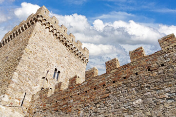 ancient historic Genoese castle or fortress