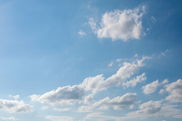 Fototapeta na wymiar Beautiful clouds in natural color. Background texture.