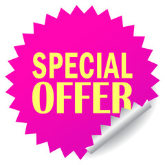 Special offer vector sticker