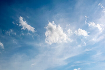Fototapeta premium Beautiful clouds in natural color. Background texture.