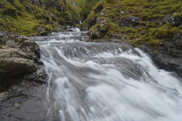 The dramatic coast and mountain landscapes of the Faroe Islands