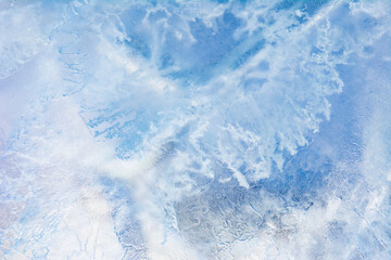 Ice texture with different patterns