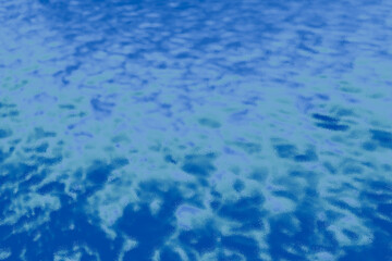 Stylish ornate stained pattern in light blue and green tones. Decorative futuristic design in aqua color great to layout backdrop. Cool creative modern art. Artistic shape colorful azure illustration