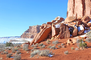 Rock formations in the Arches national Park, Utah	