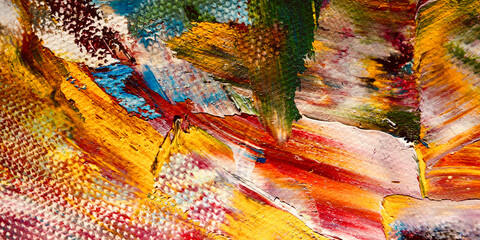 Colorful abstract background wallpaper. Modern motif visual art.  Mixtures of oil paint. Trendy hand painting canvas. Wall decor and Wall art prints Idea.  3D Texture.