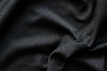 Naklejka na ściany i meble Black fabric luxury cloth texture pattern background