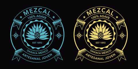 Mezcal spirit label