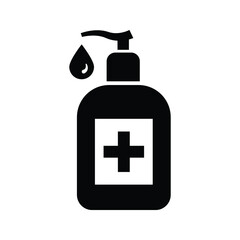 Fototapeta premium Hand sanitizer icon. Vector icon on white background.
