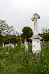 Old cemetery in Zsambek, Hungary