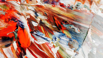 Colorful abstract background wallpaper. Modern motif visual art.  Mixtures of oil paint. Trendy hand painting canvas. Wall decor and Wall art prints Idea.  3D Texture.