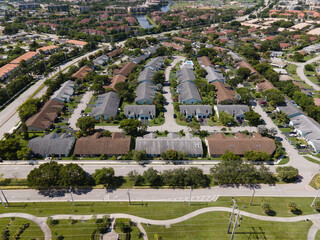 Obraz premium Aerial Urban Photography from South Florida.