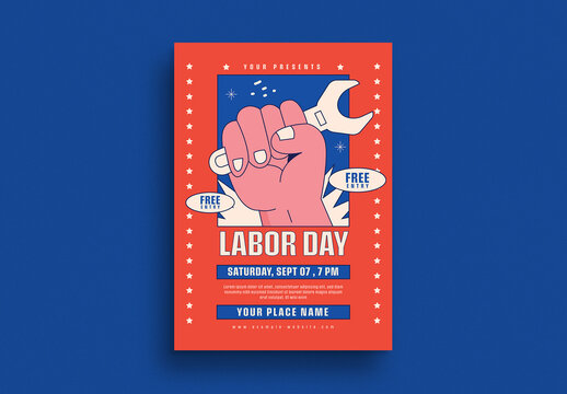 Labor Day Flyer Layout