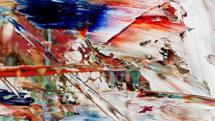 Colorful abstract background wallpaper. Modern motif visual art.  Mixtures of oil paint. Trendy hand painting canvas. Wall decor and Wall art prints Idea.  3D Texture.