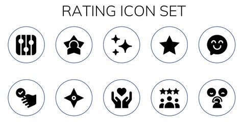 rating icon set