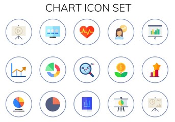 chart icon set
