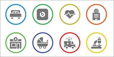 Fototapeta premium hospital icon set