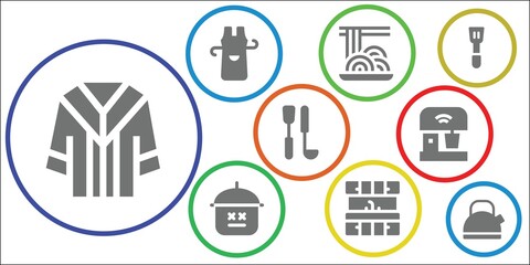 chef icon set