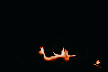 fire in the dark