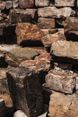 Brick background image. Old wall texture