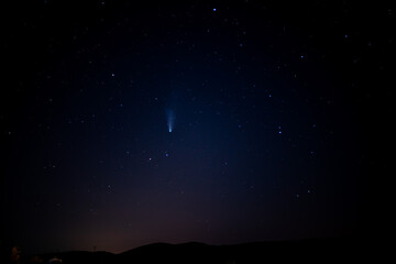 Neowise comet shines into the night sky