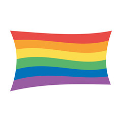 LGBTQ, community gay parade sexual discrimination rianbow flag isolated icon design