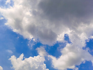 Beautiful abstract cloud and clear blue sky landscape nature, blue background