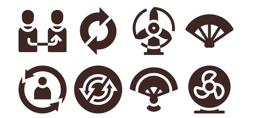 rotation icon set