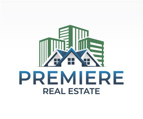 Real estate home logo vector
