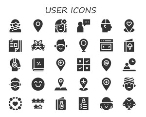 user icon set