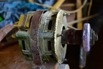 Electric processing motor machine with round file