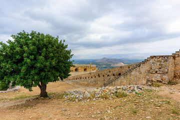 Bastions and structures in the fortress of Palamidi . Nafplion,Greece