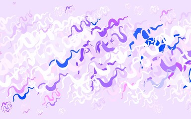 Light Purple, Pink vector template with wry lines.