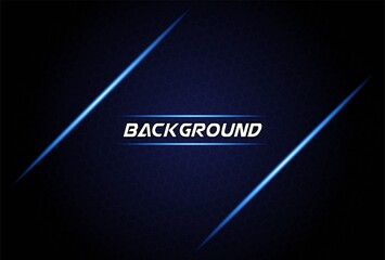 Black metallic background with blue shiny