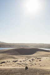 White Sand Dunes in Mui Ne, Phan Thiet, Vietnam. white sand desert