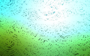 Light Blue, Green vector natural abstract background. Modern geometrical abstract illustration with roses. The template can be used as a background for cell phones.