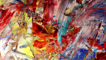 Colorful abstract background wallpaper. Modern motif visual art.  Mixtures of oil paint. Trendy hand painting canvas. Wall decor and Wall art prints Idea.  3D Texture.