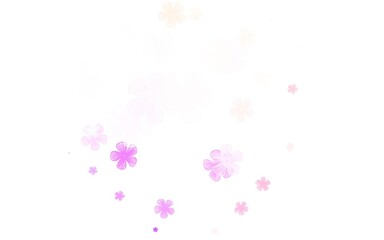 Light Pink, Red vector elegant pattern with flowers.