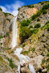 Waterfalls of Tzoumerka. One of two picturesque waterfalls in the mountains of a national park in eastern Tzoumerka, in the vicinity of the village of Kriopigi. Greece