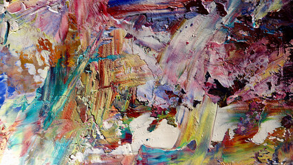 Colorful abstract background wallpaper. Modern motif visual art.  Mixtures of oil paint. Trendy...