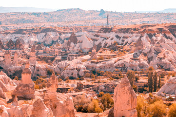 Stone Caves in Cappadocia , Turkey