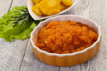 Zucchini squash caviar