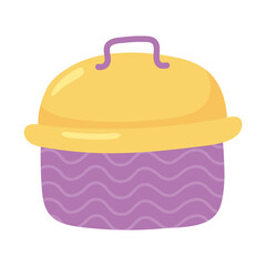 lunch box cartoon isolated icon design white background