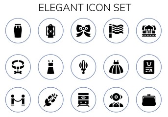 elegant icon set