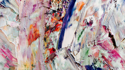 Colorful abstract background wallpaper. Modern motif visual art.  Mixtures of oil paint. Trendy...