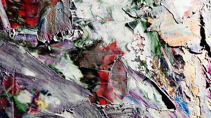 Colorful abstract background wallpaper. Modern motif visual art.  Mixtures of oil paint. Trendy hand painting canvas. Wall decor and Wall art prints Idea.  3D Texture.
