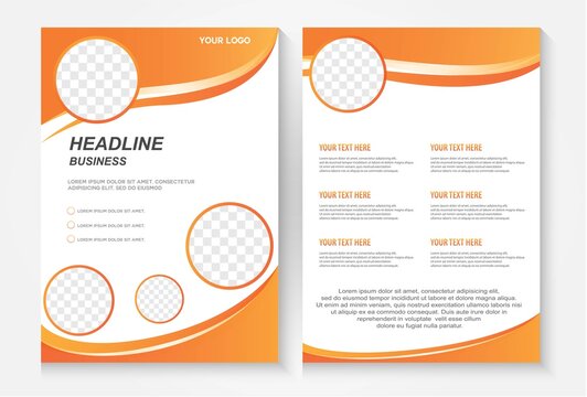 Brochure business template for cover corporate Identity in design size a4.