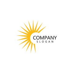 sun illustration logo