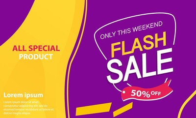 Special offer flash sale banner