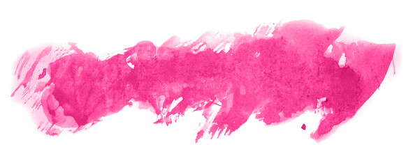 Abstract watercolor background hand-drawn on paper. Volumetric smoke elements. Pink color. For design, web, card, text, decoration, surfaces.