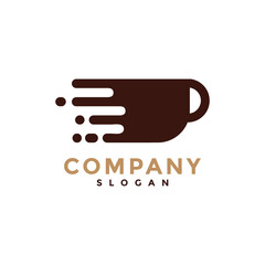 fast logo coffee cup